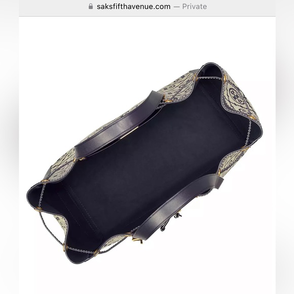 ๐ SOLD ๐T Monogram Jacquard Drawstring Tote - Picture 2 of 13